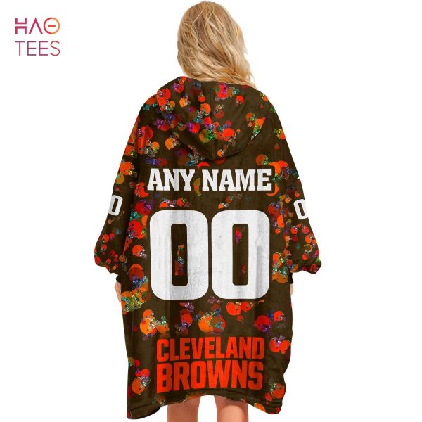 BEST Personalized NFL Cleveland Browns Oodie, Flanket, Blanket Hoodie, Snuggie