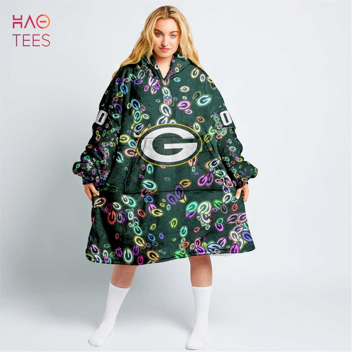 BEST Personalized NFL Green Bay Packers Oodie, Flanket, Blanket Hoodie, Snuggie