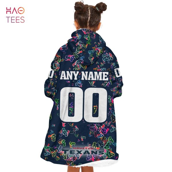 BEST Personalized NFL Houston Texans Oodie, Flanket, Blanket Hoodie, Snuggie