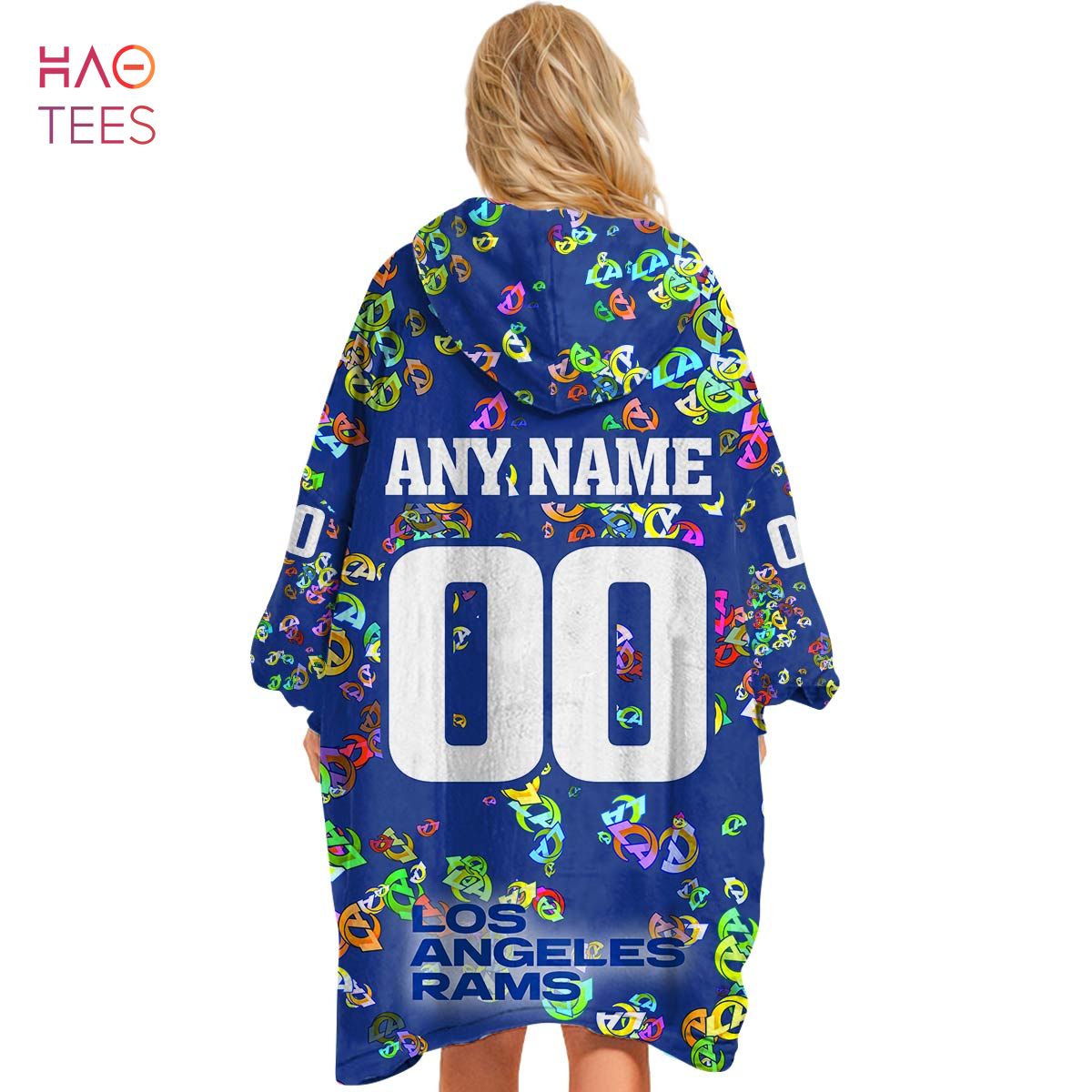 BEST Personalized NFL Los Angeles Rams Oodie, Flanket, Blanket Hoodie,  Snuggie