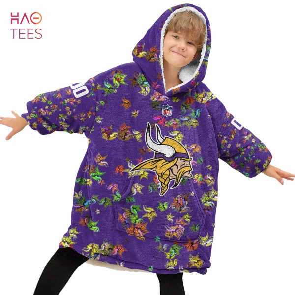 BEST Personalized NFL Minnesota Vikings Oodie, Flanket, Blanket Hoodie, Snuggie
