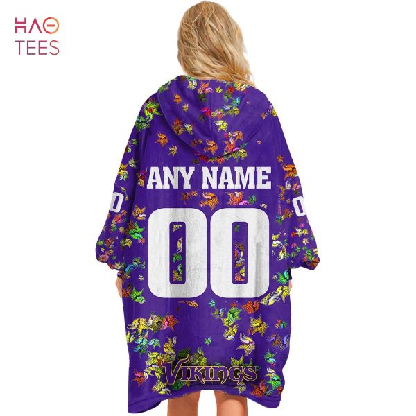 BEST Personalized NFL Minnesota Vikings Oodie, Flanket, Blanket Hoodie, Snuggie