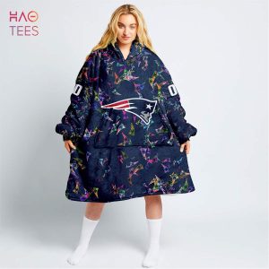 BEST Personalized NFL New England Patriots Oodie, Flanket, Blanket Hoodie, Snuggie
