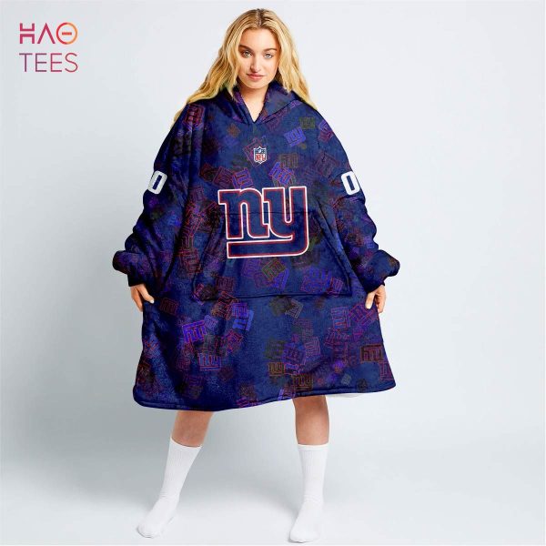 BEST Personalized NFL New York Giants Oodie, Flanket, Blanket Hoodie, Snuggie