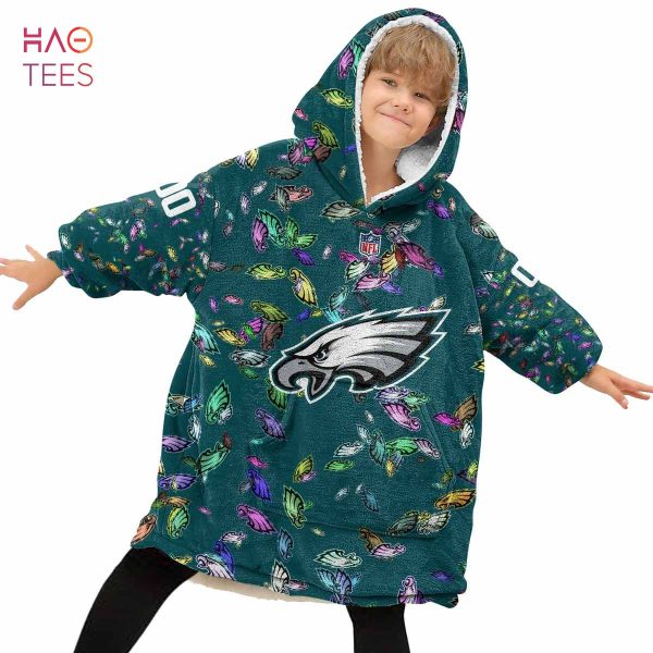 BEST Personalized NFL Philadelphia Eagles Oodie, Flanket, Blanket Hoodie, Snuggie