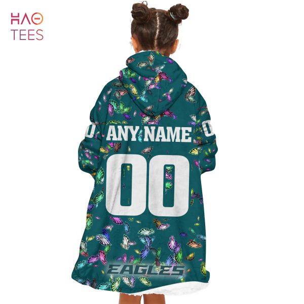 BEST Personalized NFL Philadelphia Eagles Oodie, Flanket, Blanket Hoodie, Snuggie