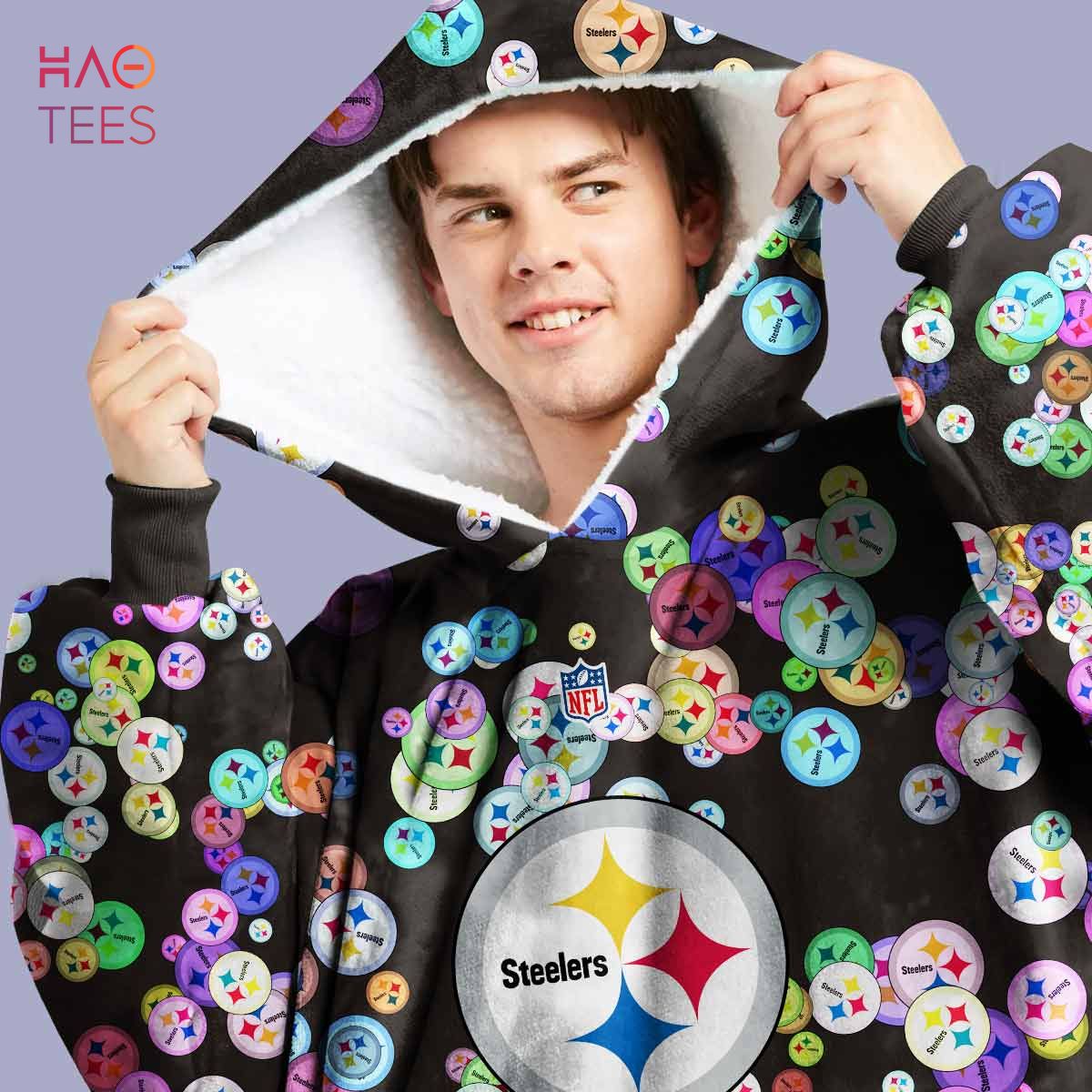 BEST Personalized NFL Pittsburgh Steelers Oodie, Flanket, Blanket