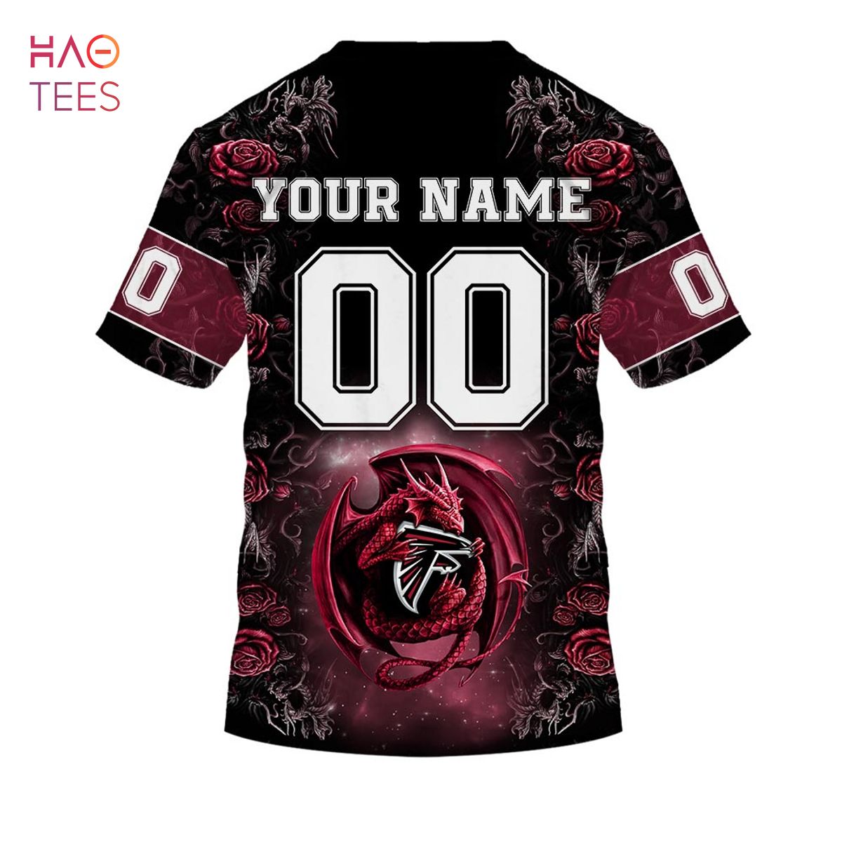 BEST Personalized NFL Rose Dragon Atlanta Falcons Hoodie BEST Personalized NFL Rose Dragon Atlanta Falcons Hoodie