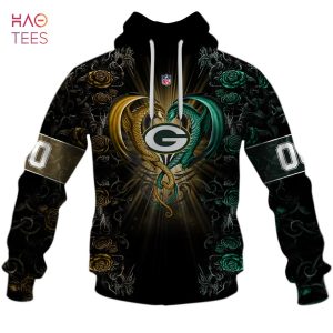 BEST Personalized NFL Rose Dragon Green Bay Packers Hoodie