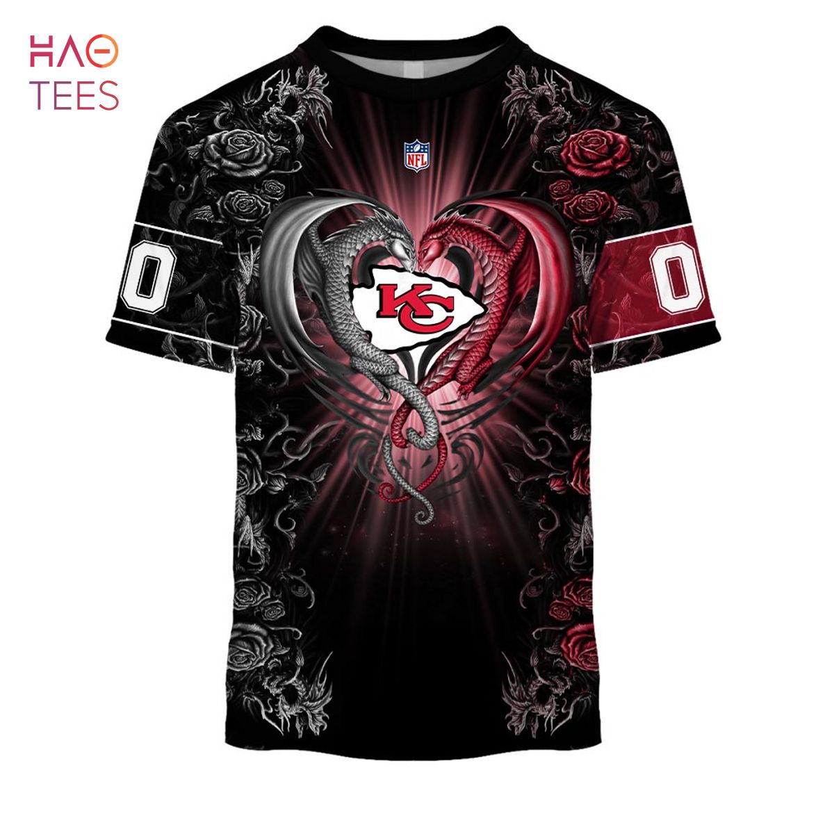BEST Personalized NFL Rose Dragon Kansas City Chiefs Hoodie BEST Personalized NFL Rose Dragon Kansas City Chiefs Hoodie