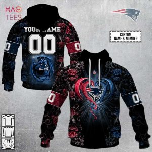BEST Personalized NFL Rose Dragon New England Patriots Hoodie
