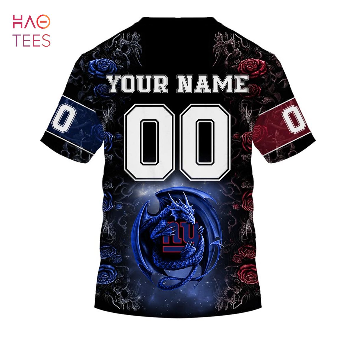 BEST Personalized NFL Rose Dragon New York Giants Hoodie BEST Personalized NFL Rose Dragon New York Giants Hoodie