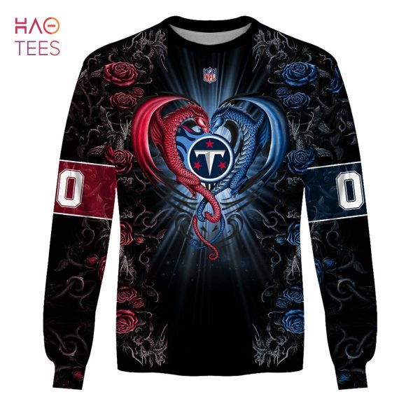 BEST Personalized NFL Rose Dragon Tennessee Titans Hoodie