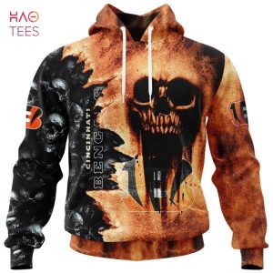 BEST Bengals Halloween Cemetery Skull Jersey LIMITED EDITION 3D Hoodie