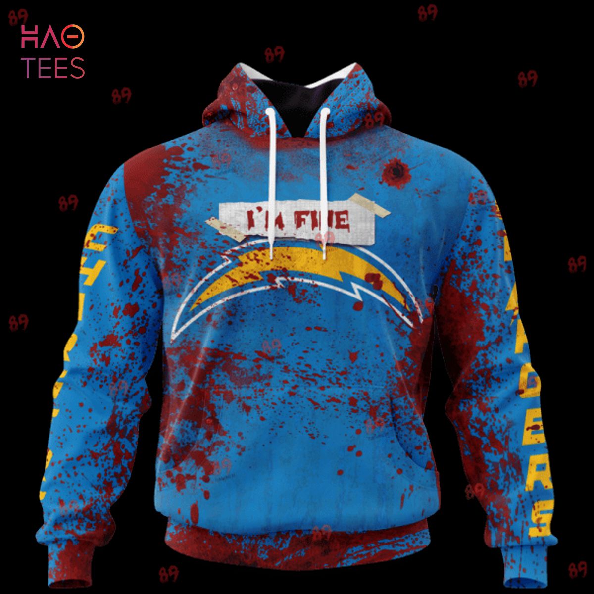 BEST Chargers Halloween Blood Jersey LIMITED EDITION 3D Hoodie