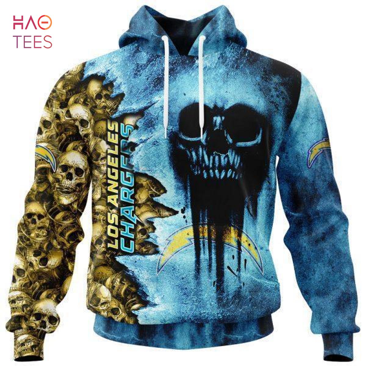 BEST Chargers Halloween Cemetery Skull Jersey LIMITED EDITION 3D Hoodie