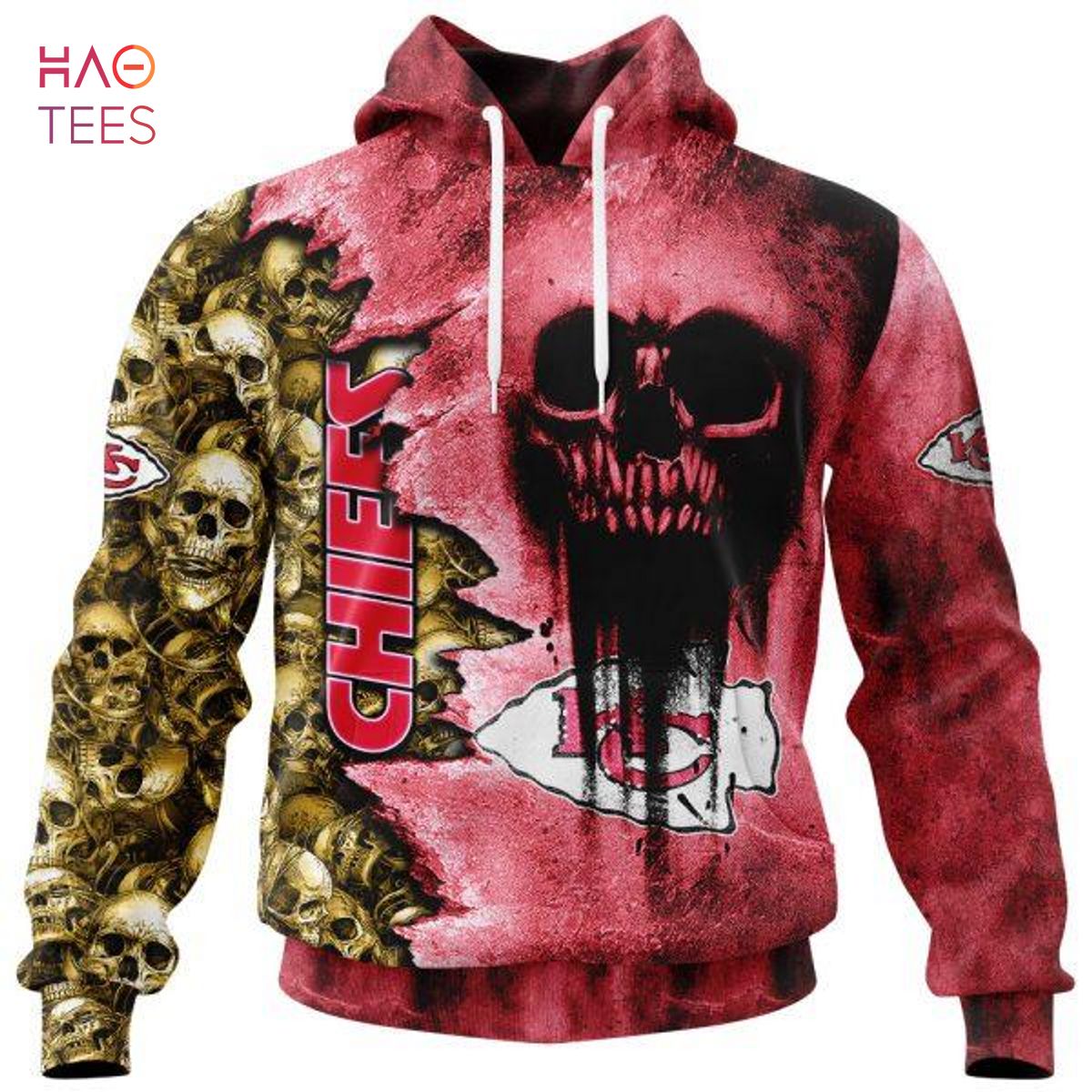 BEST Chiefs Halloween Cemetery Skull Jersey LIMITED EDITION 3D Hoodie