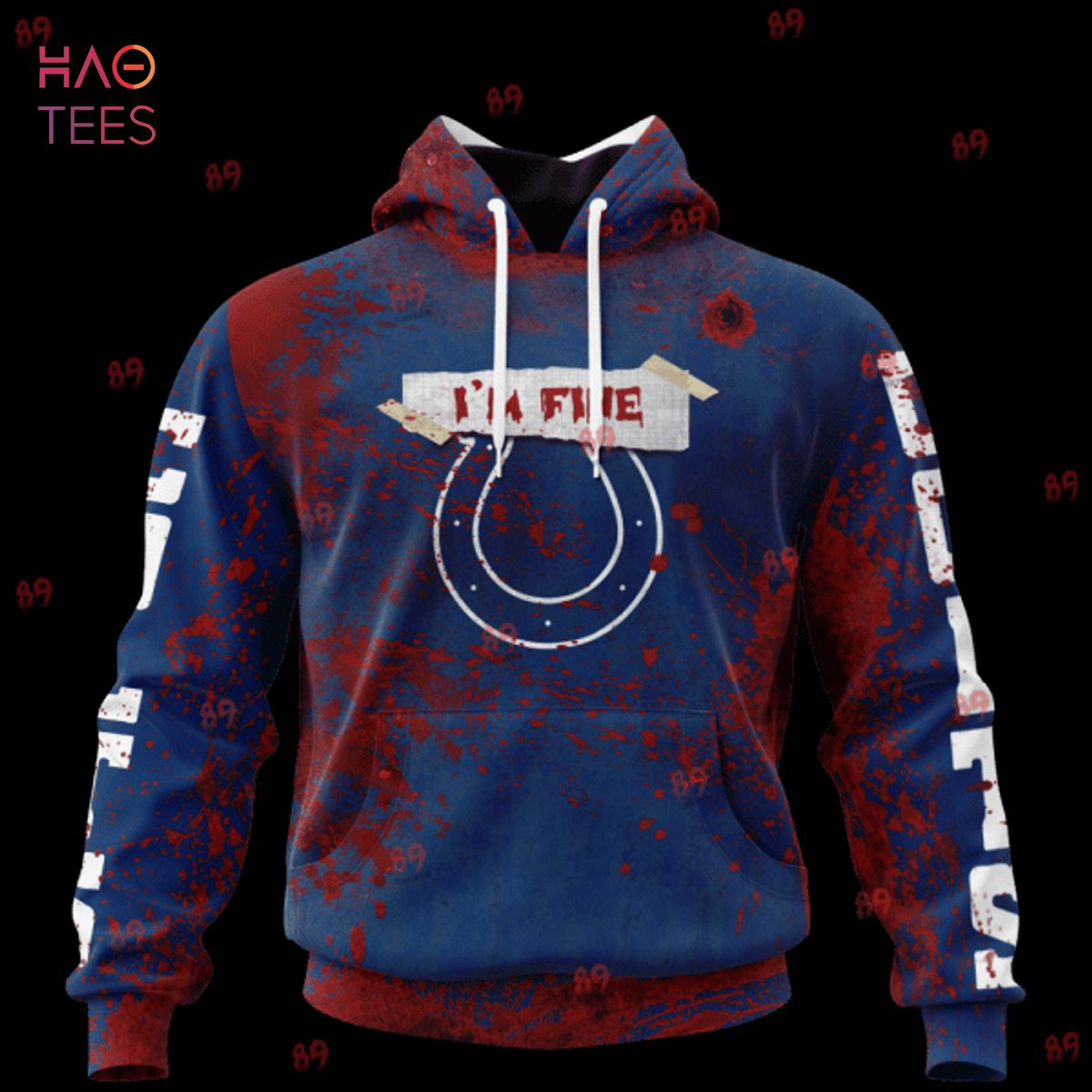 BEST Colts Halloween Blood Jersey LIMITED EDITION 3D Hoodie