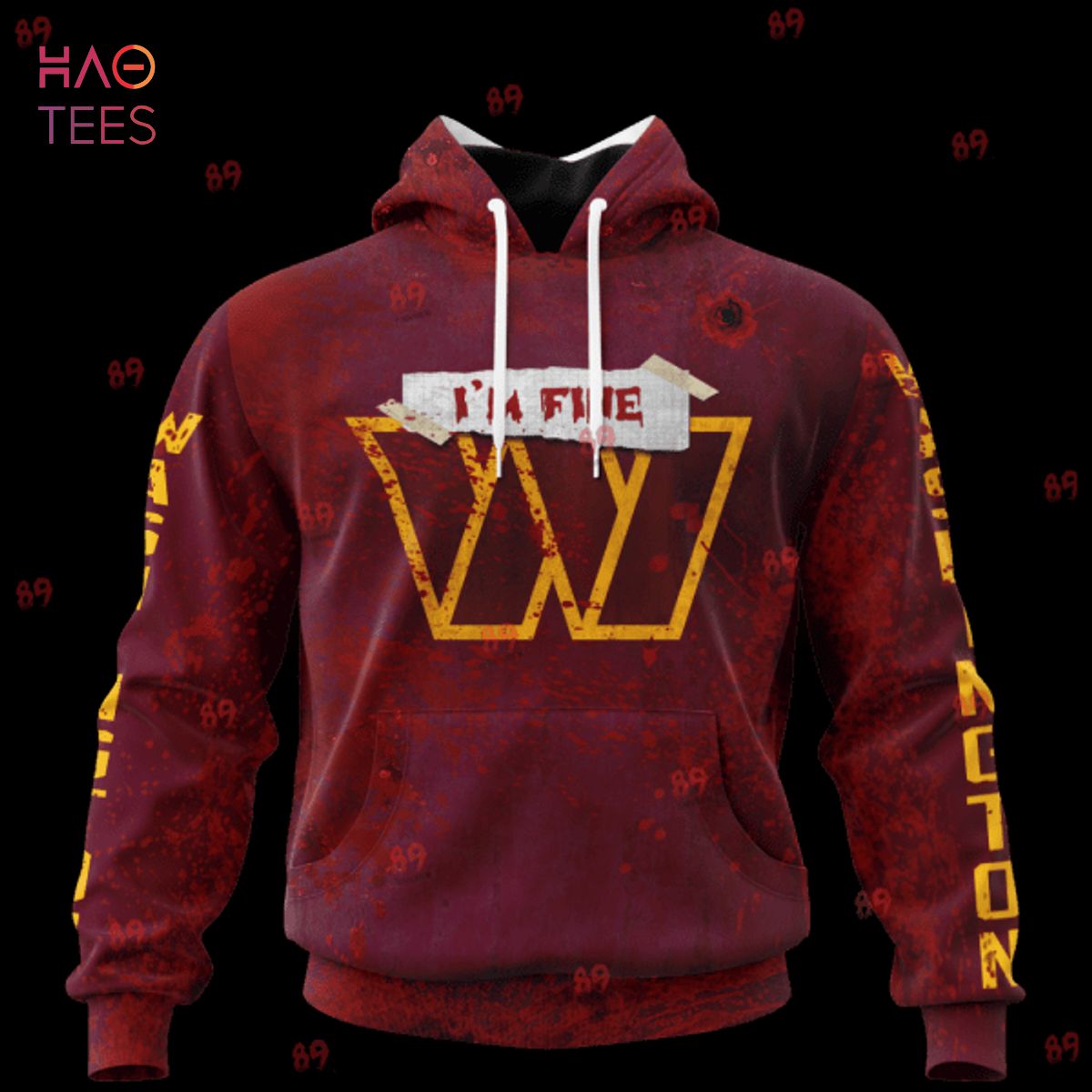 BEST Commanders Halloween Blood Jersey LIMITED EDITION 3D Hoodie