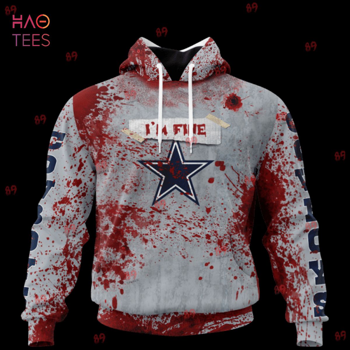 BEST Cowboys Halloween Blood Jersey LIMITED EDITION 3D Hoodie