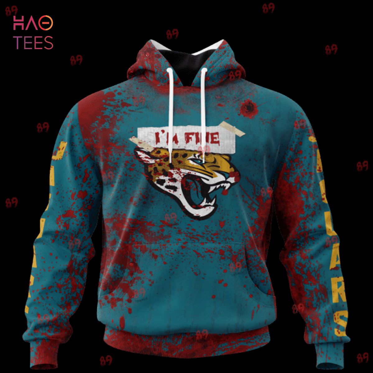 BEST Jaguars Halloween Blood Jersey LIMITED EDITION 3D Hoodie BEST Jaguars Halloween Blood Jersey LIMITED EDITION 3D Hoodie
