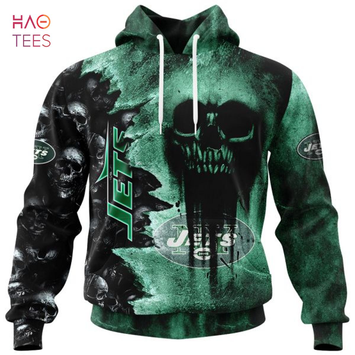 BEST Jets Halloween Cemetery Skull Jersey LIMITED EDITION 3D Hoodie