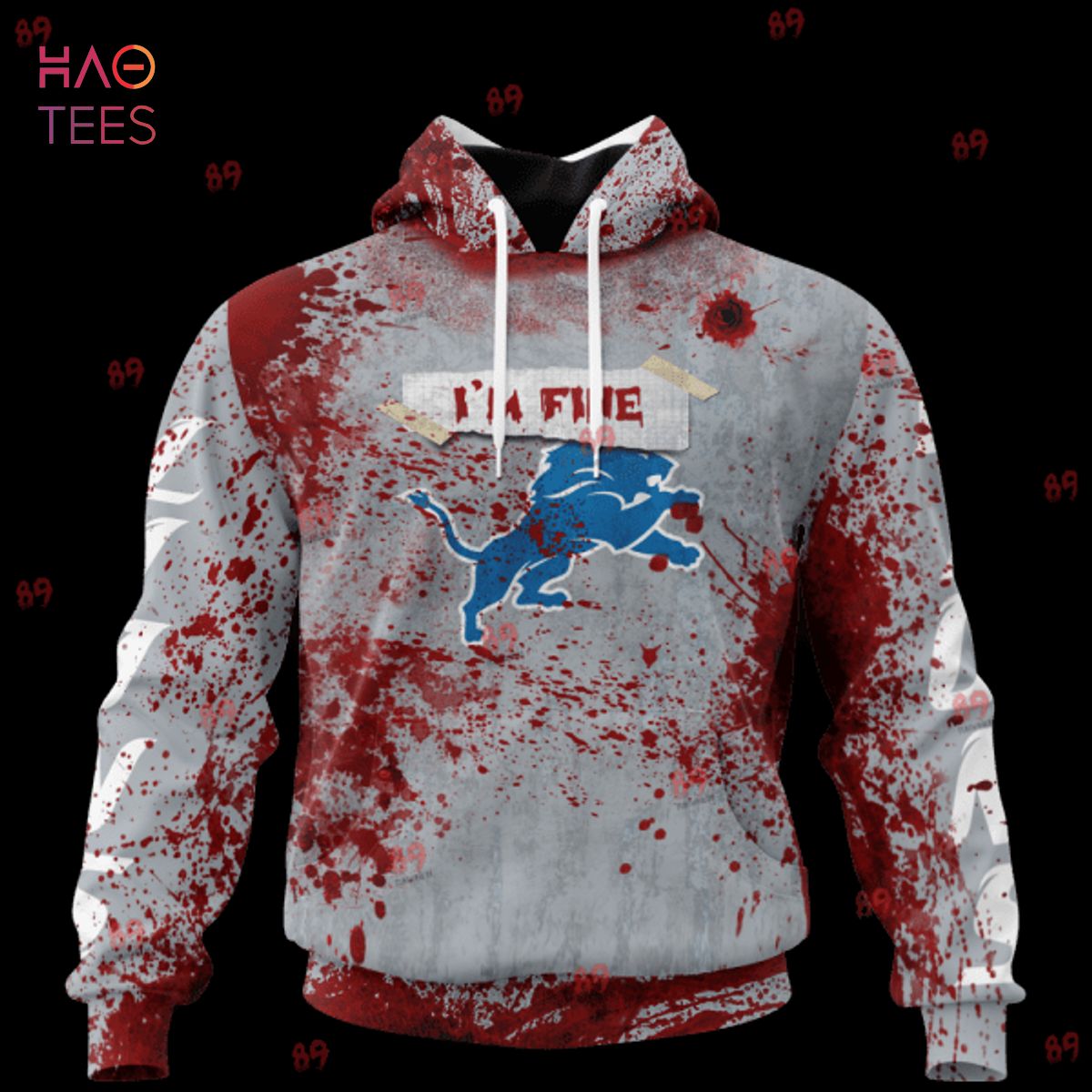 BEST Lions Halloween Blood Jersey LIMITED EDITION 3D Hoodie