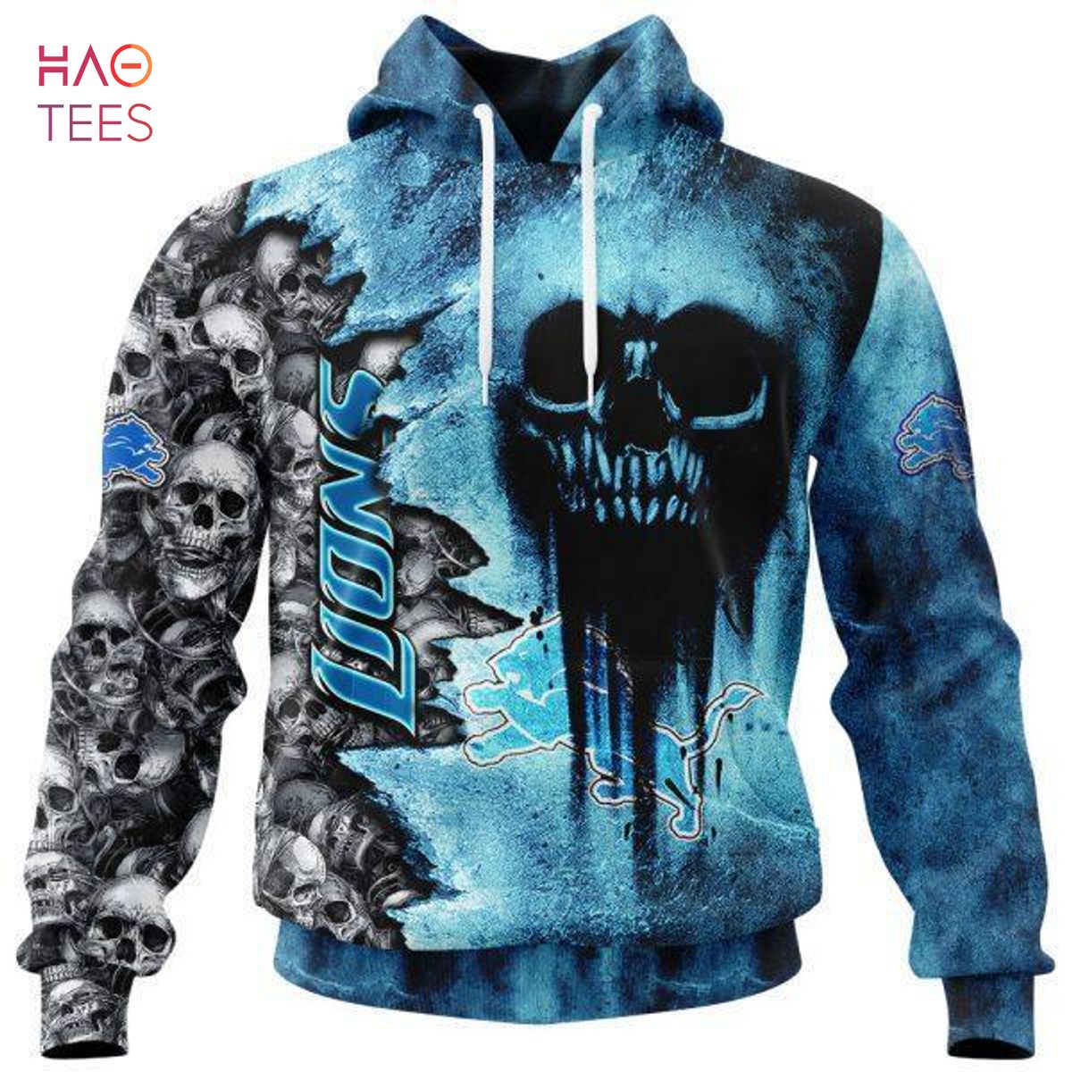 BEST Lions Halloween Cemetery Skull Jersey LIMITED EDITION 3D Hoodie