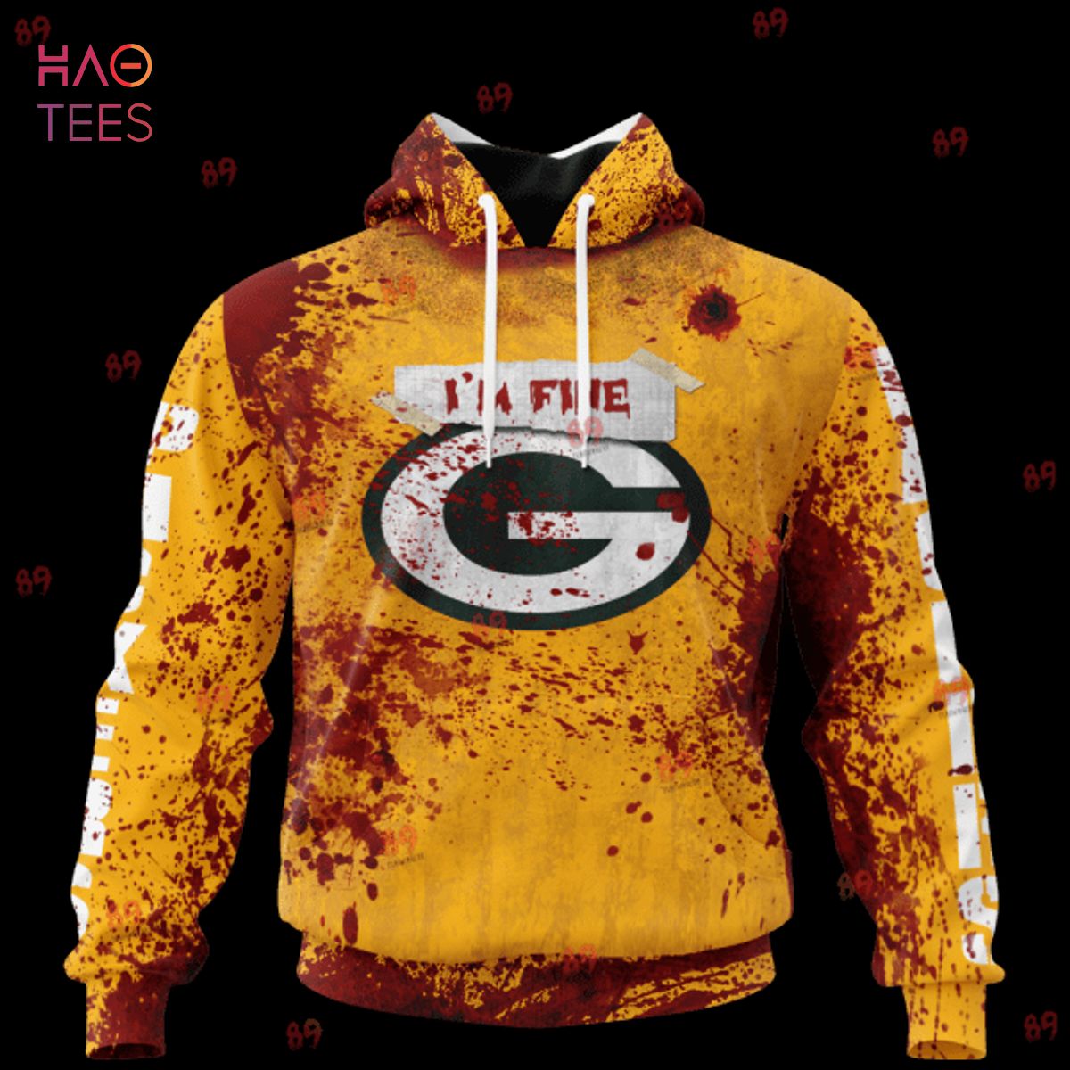 BEST Packers Halloween Blood Jersey LIMITED EDITION 3D Hoodie