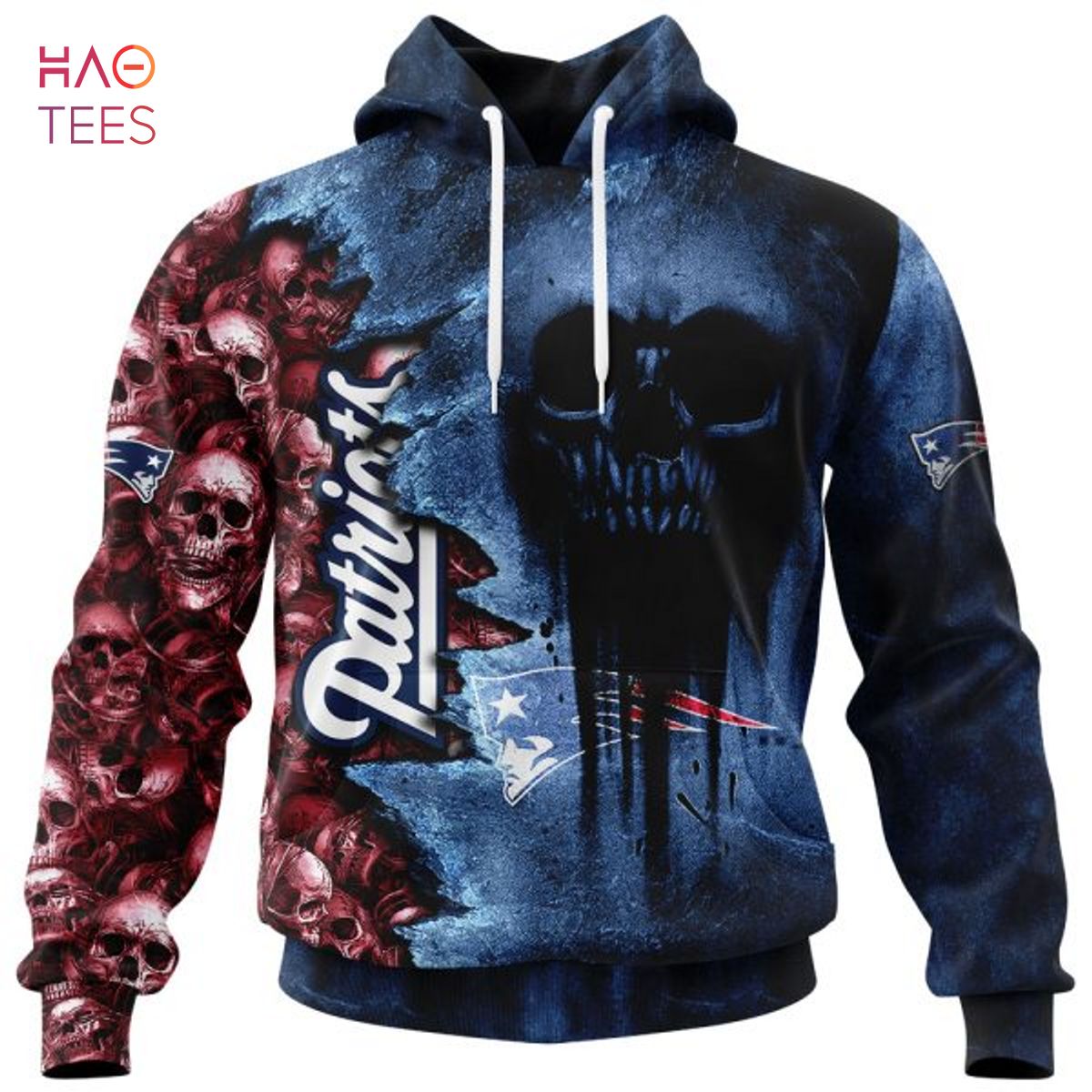 BEST Patriots Halloween Cemetery Skull Jersey LIMITED EDITION 3D Hoodie