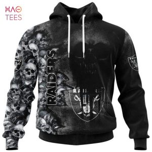 BEST Raiders Halloween Cemetery Skull Jersey LIMITED EDITION 3D Hoodie