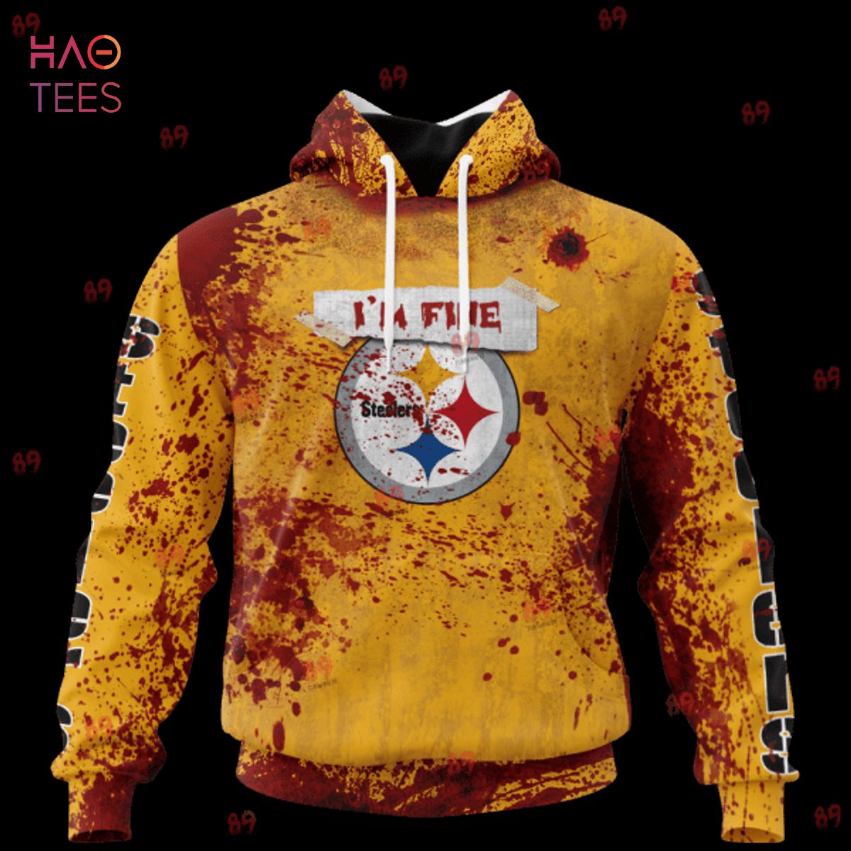 BEST Steelers Halloween Blood Jersey LIMITED EDITION 3D Hoodie
