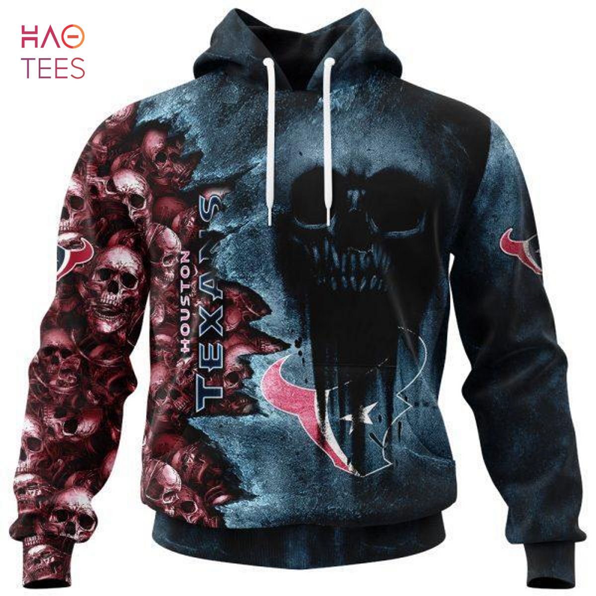 BEST Texans Halloween Cemetery Skull Jersey LIMITED EDITION 3D Hoodie
