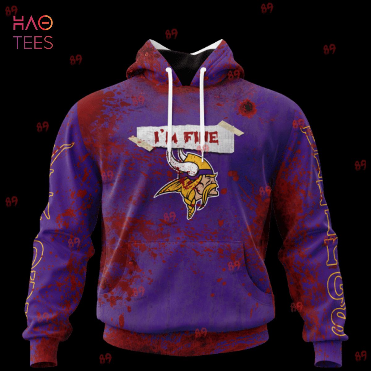 BEST Vikings Halloween Blood Jersey LIMITED EDITION 3D Hoodie