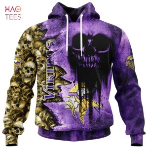 BEST Vikings Halloween Cemetery Skull Jersey LIMITED EDITION 3D Hoodie
