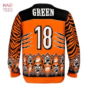BEST A.J. Green Cincinnati Bengals NFL Ugly Player Sweater