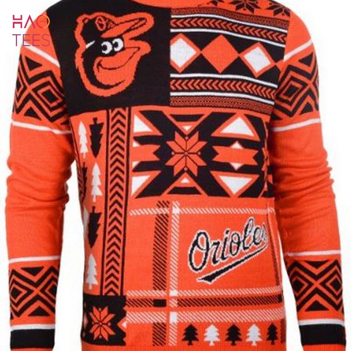 BEST Baltimore Orioles Patches MLB Ugly Sweater BEST Baltimore Orioles Patches MLB Ugly Sweater