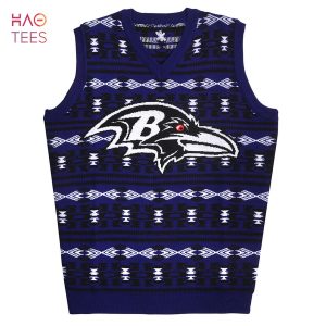 BEST Baltimore Ravens Aztec NFL Ugly Sweater Vest