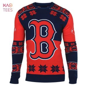 BEST Boston Red Sox Big Logo MLB Ugly Sweater