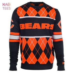 BEST Chicago Bears EXCLUSIVE Argyle Sweater