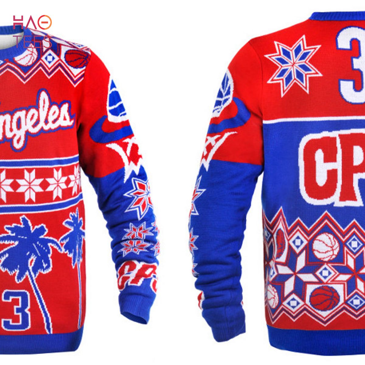 BEST Chris Paul Los Angeles Clippers NBA Ugly Player Sweater BEST Chris Paul Los Angeles Clippers NBA Ugly Player Sweater