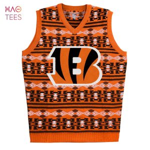 BEST Cincinnati Bengals Aztec NFL Ugly Sweater Vest