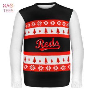 BEST Cincinnati Reds MLB Ugly Sweater Wordmark