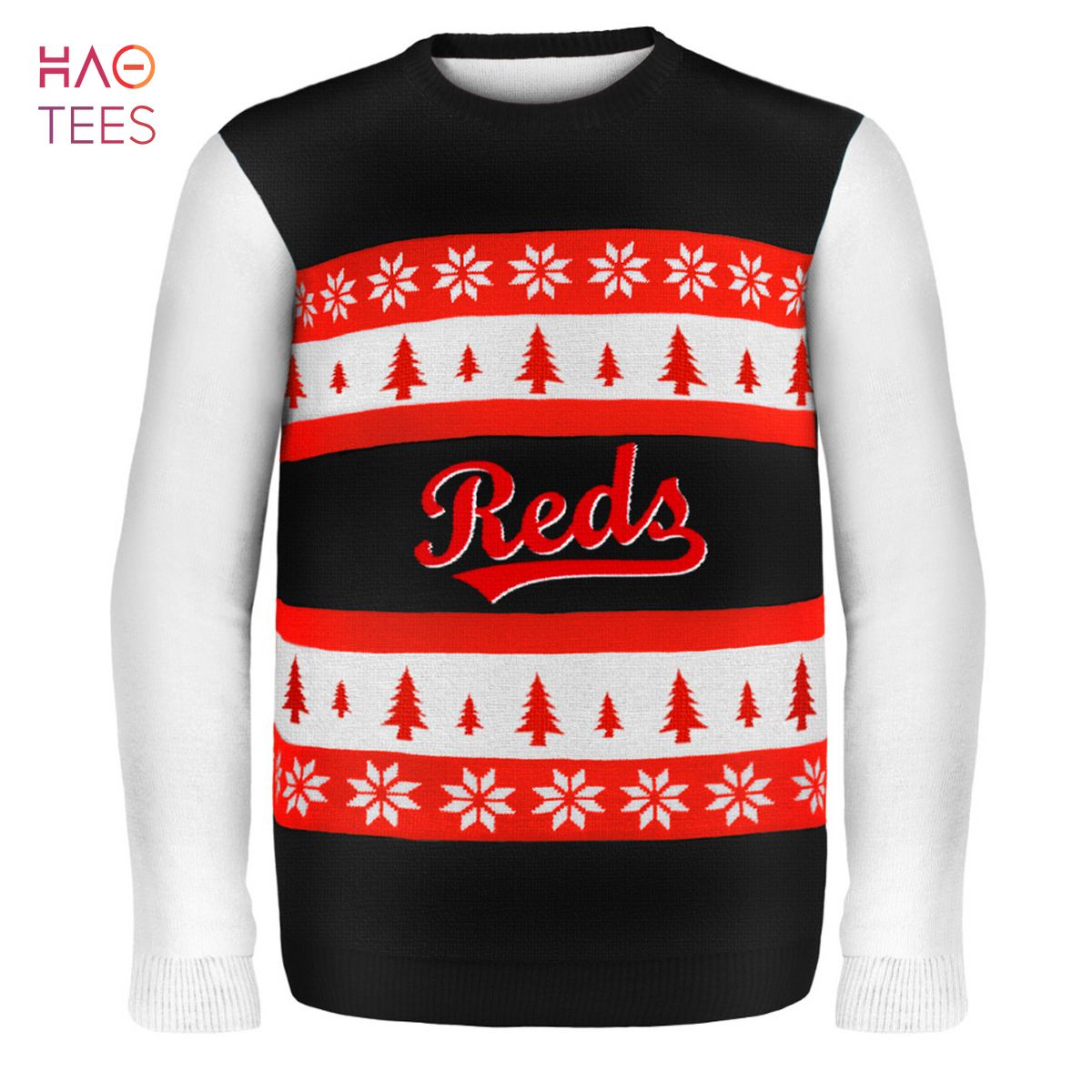 BEST Cincinnati Reds MLB Ugly Sweater Wordmark BEST Cincinnati Reds MLB Ugly Sweater Wordmark