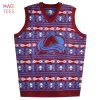 BEST Colorado Avalanche NHL Aztec Ugly Sweater Vest