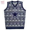 BEST Dallas Cowboys NFL Aztec Print Ugly Sweater Vest