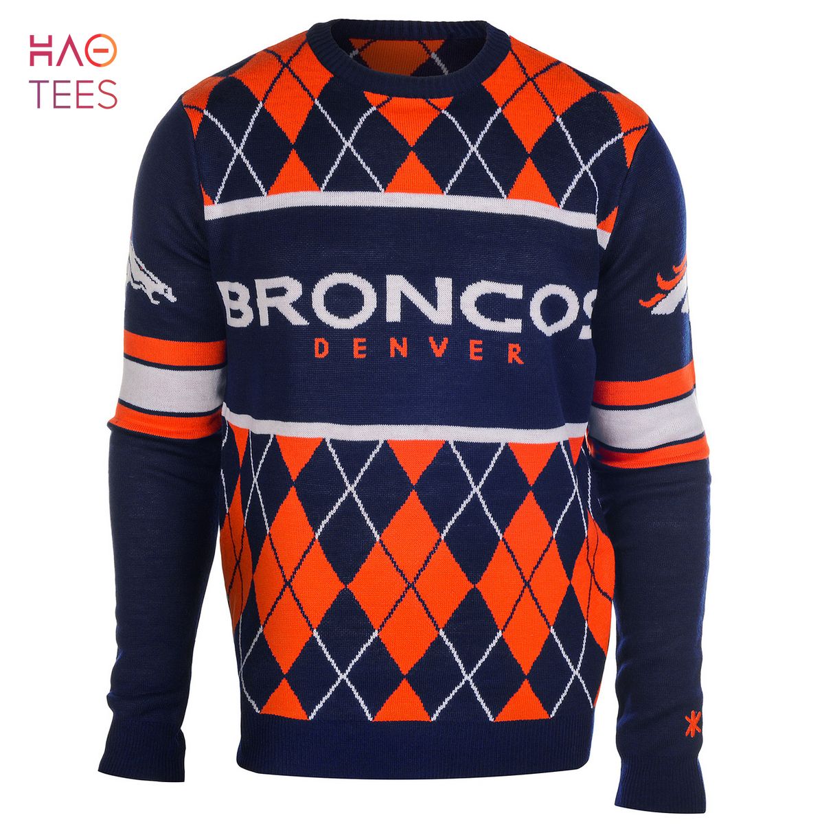 BEST Denver Broncos EXCLUSIVE Argyle Sweater BEST Denver Broncos EXCLUSIVE Argyle Sweater