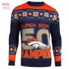 BEST Denver Broncos Split Logo NFL Sweater Jacket BEST Denver Broncos Split Logo NFL Sweater Jacket