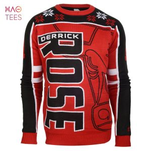 BEST Derrick Rose Chicago Bulls NBA Player Ugly Sweater