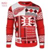 BEST Detroit Red Wings NHL Patches Ugly Sweater